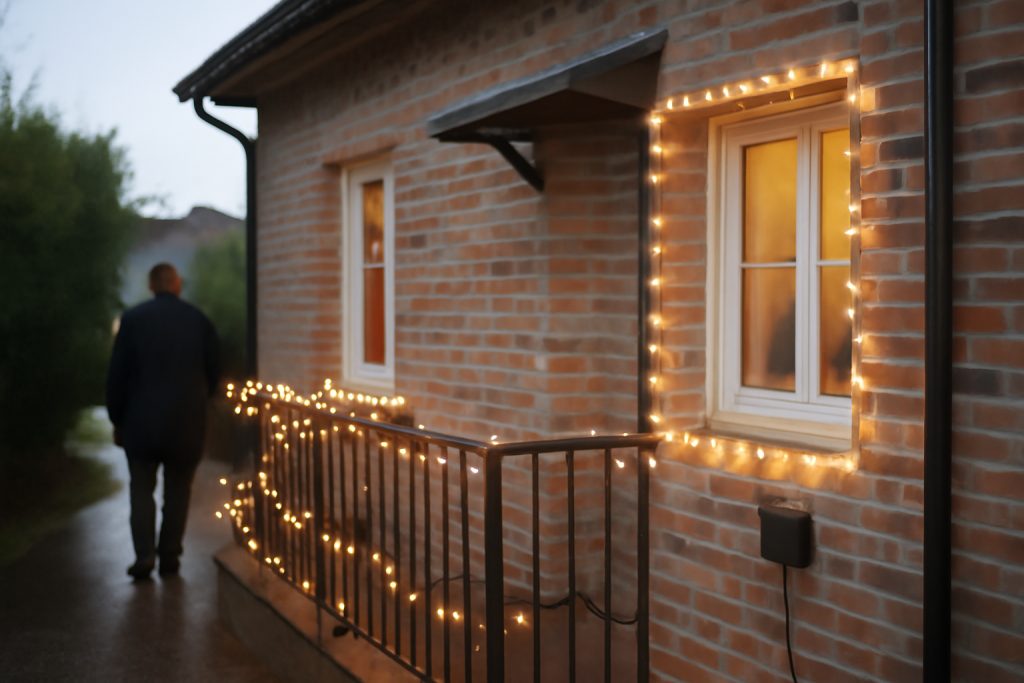 Guirlande extérieure Noël : idées et modèles