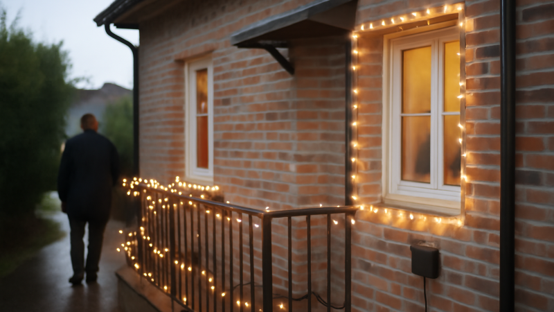 Guirlande extérieure Noël : idées et modèles