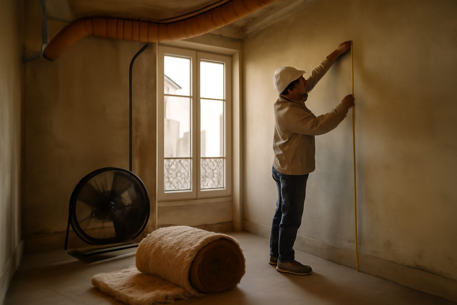 habitats-durables.org : rénovation écologique avec isolation et ventilation, chantier intérieur en France