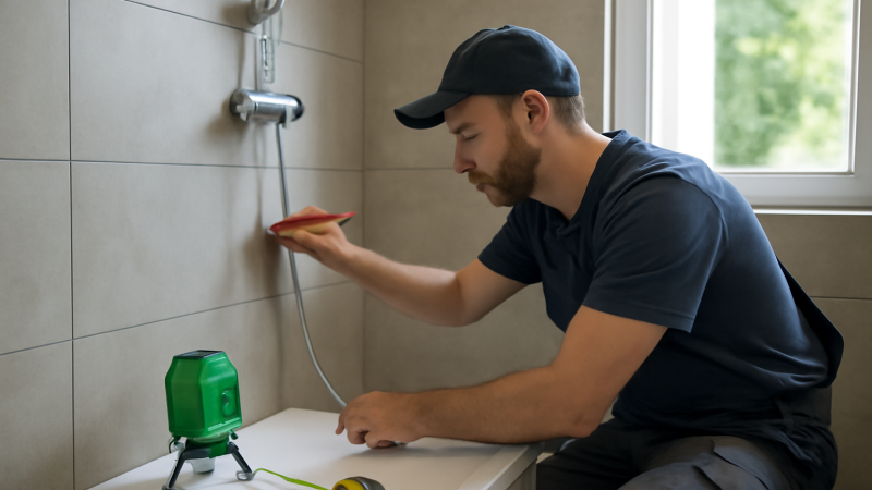 Hauteur mitigeur douche : repères simples