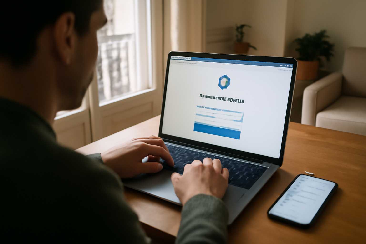 probtp mon compte : connexion sur écran avec vérification de l’URL et de l’identifiant