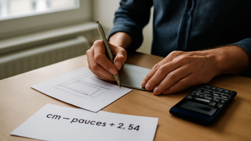 teleplanete.com pouce en centimètres : conversion