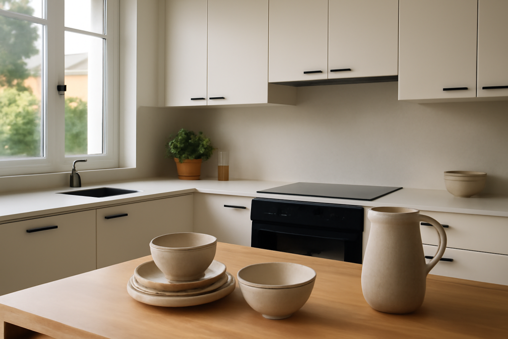 Cuisine blanche et bois : idées déco & achat serein