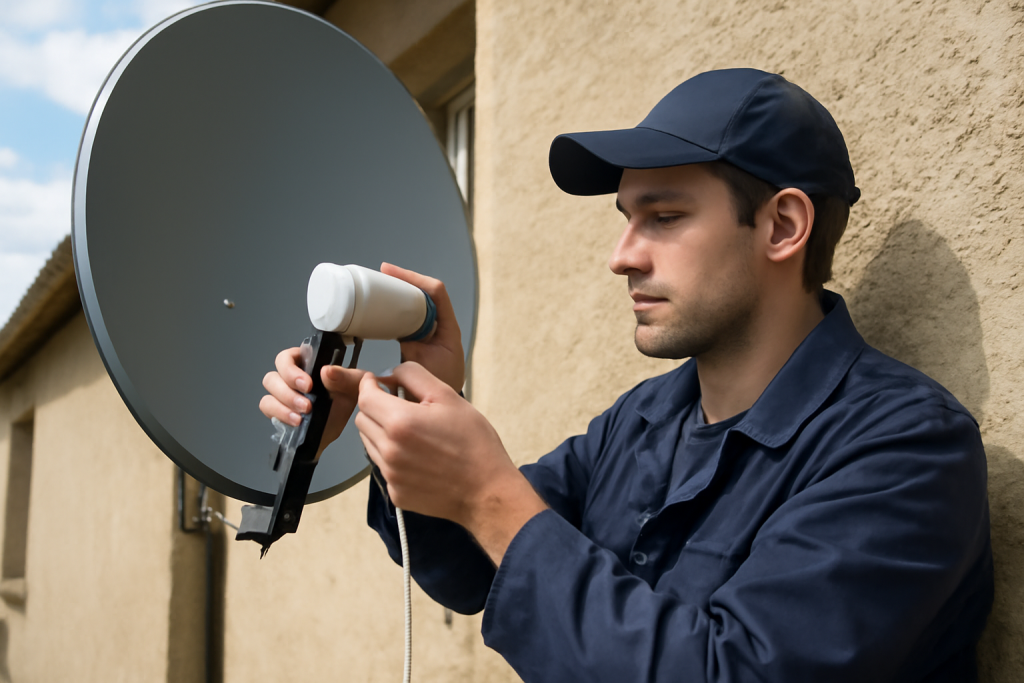 Tete parabole pour TNT SAT : LNB compatible