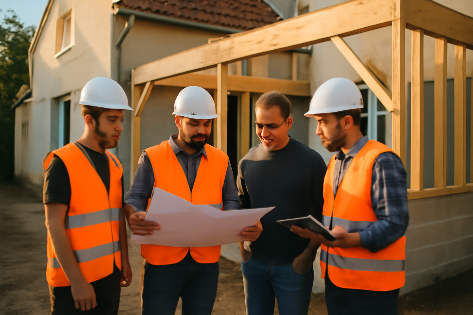batievol extension maison : chantier d’extension de maison en France, équipe et plans
