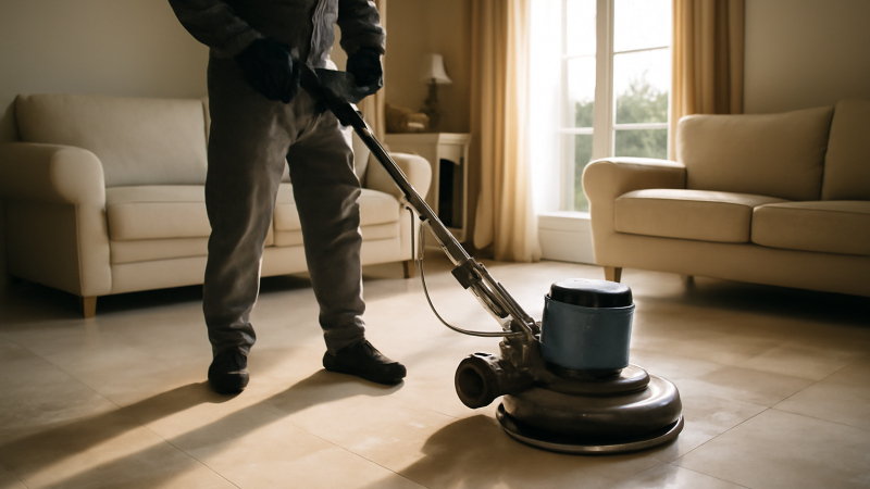 Cristallisation du carrelage : méthode & entretien